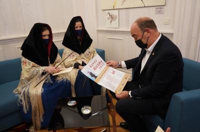 Imagen El presidente de la Diputación recibe a las Alcaldesas de Zamarramala en el Palacio Provincial